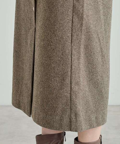 DRESKIP（ドレスキップ）の「◆【S-LL/あったか】きれいめ ドット釦ナロースカート（スカート・レディース・ブラック/ライトベージュ/ベージュ系1・01/02/03/04）」の22枚目の写真