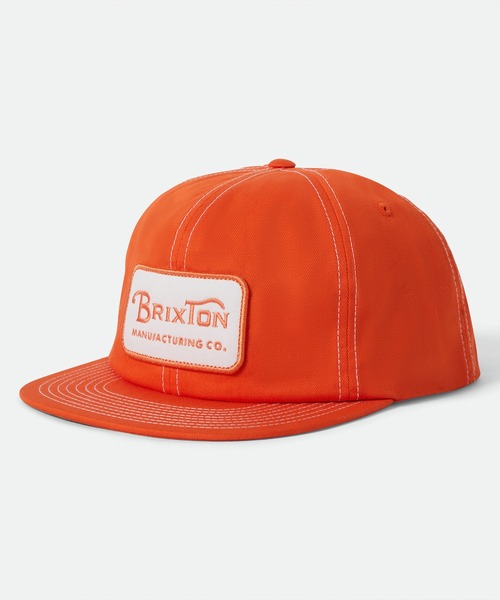 BRIXTON(ブリクストン)の「BRIXTON/ブリクストン キャップ GRADE HP フラットバイザー スナップバック 11697(キャップ・メンズ・ブラック/ライトブラック/ブラウン/オレンジ・FREE)」の4枚目の写真