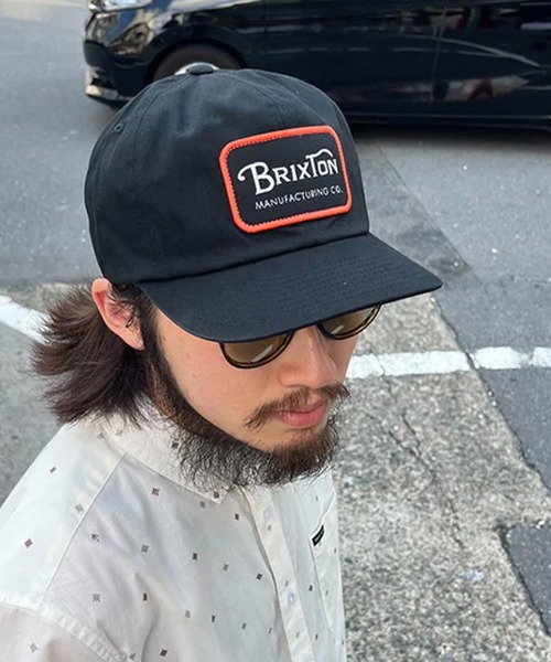 BRIXTON(ブリクストン)の「BRIXTON/ブリクストン キャップ GRADE HP フラットバイザー スナップバック 11697(キャップ・メンズ・ブラック/ライトブラック/ブラウン/オレンジ・FREE)」の8枚目の写真