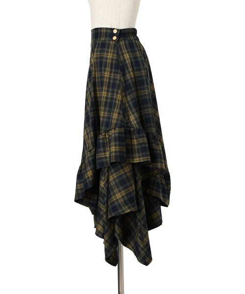 an another angelus（アンアナザーアンジェラス）の「【セットアップ対応】チェックランダムヘムスカート（スカート・レディース・レッド/ネイビー・FREE）」の18枚目の写真