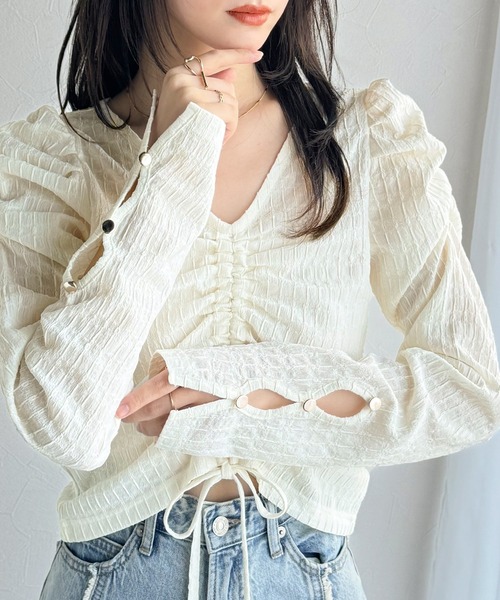 【mily bilet】［機能性素材］サラリとした肌触りで春夏も快適。シェルボタン付きワイドイージーパンツ mi1329082