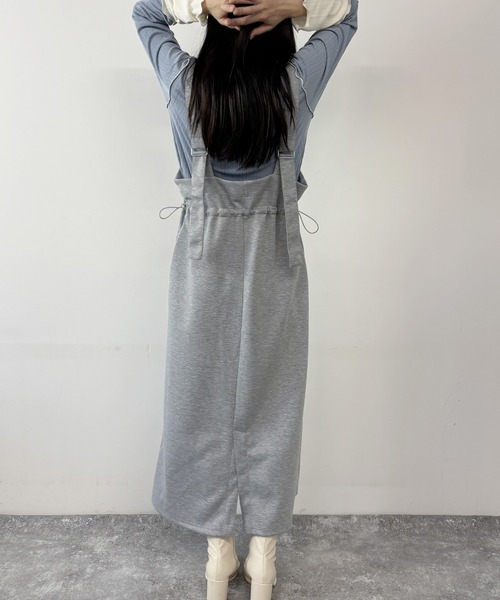 NICOLE white（ニコルホワイト）の「ジャンパースカート（ジャンパースカート・レディース・ネイビー/グレー/ブラック・FREE）」の18枚目の写真