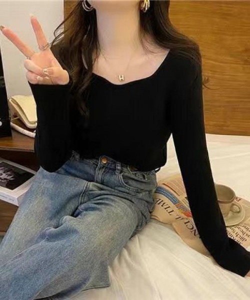 paravion(パラビオン)の「裏起毛フロントデザインニットプルオーバー(ニット/セーター・レディース・ブラック/ホワイト・FREE)」の14枚目の写真