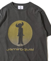 【JAMIROQUAI/ジャミロクワイ】ヴィンテージ風サークルロゴTシャツ / ピグメントTシャツ