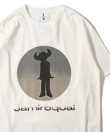 【JAMIROQUAI/ジャミロクワイ】ヴィンテージ風サークルロゴTシャツ / ピグメントTシャツ