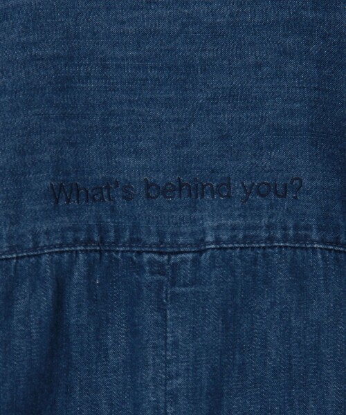 セール】【RM denim】刺繍入りジャケット風デニムシャツ（シャツ