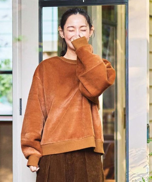 ａｎｄ ｍｙｅｒａ ぬいぐるみみたいなトレーナー（スウェット）｜and myera（アンド マイラ）