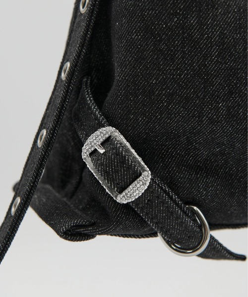 Carmelo（カーメロ）の「'Le reve' crystal denim small bag（ショルダーバッグ・レディース・インディゴブルー/ブラック・FREE）」の17枚目の写真