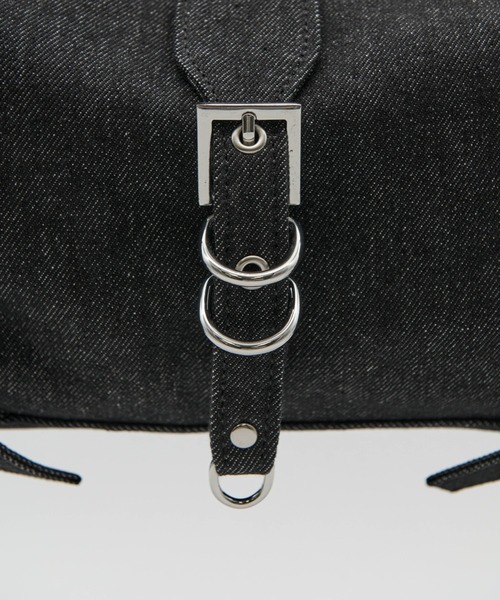 Carmelo（カーメロ）の「'Le reve' crystal denim small bag（ショルダーバッグ・レディース・インディゴブルー/ブラック・FREE）」の4枚目の写真