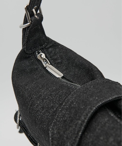 Carmelo（カーメロ）の「'Le reve' crystal denim small bag（ショルダーバッグ・レディース・インディゴブルー/ブラック・FREE）」の5枚目の写真