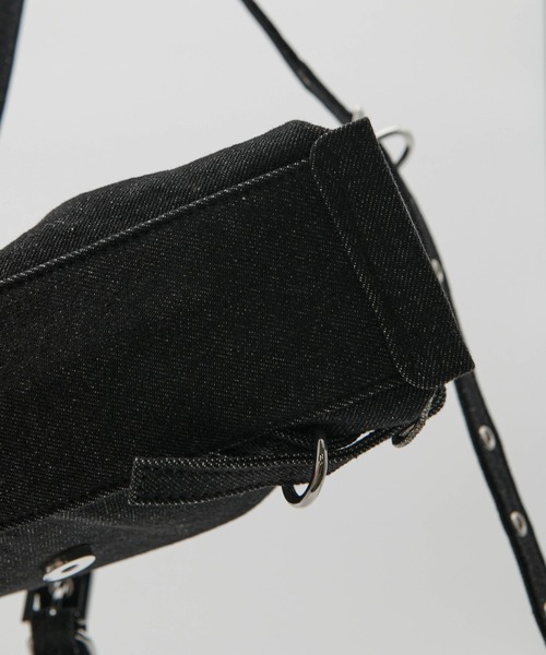 Carmelo（カーメロ）の「'Le reve' crystal denim small bag（ショルダーバッグ・レディース・インディゴブルー/ブラック・FREE）」の7枚目の写真