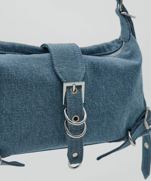 Carmelo（カーメロ）の「'Le reve' crystal denim small bag（ショルダーバッグ・レディース・インディゴブルー/ブラック・FREE）」の10枚目の写真