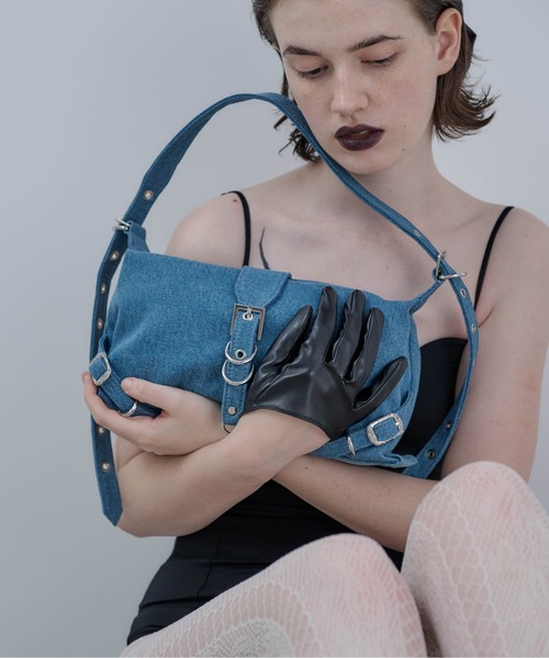 Carmelo（カーメロ）の「'Le reve' crystal denim small bag（ショルダーバッグ・レディース・インディゴブルー/ブラック・FREE）」の21枚目の写真