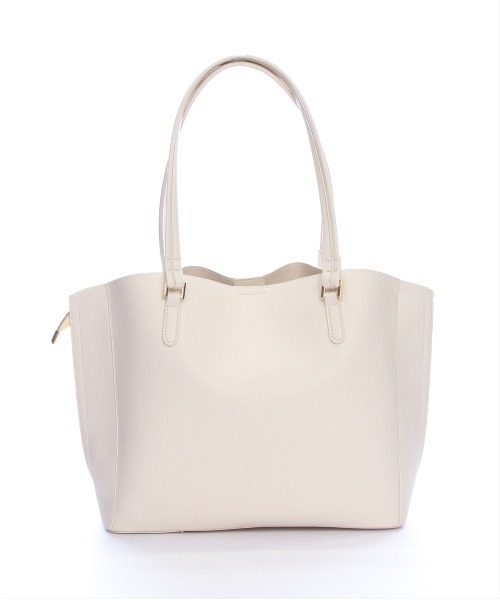 clear（クリア）の「A4多機能トートバック[オフィスカジュアル 着回し抜群 大人 カジュアル 通勤]（トートバッグ・レディース・ブラック/アイボリー/グレイッシュベージュ・F）」の2枚目の写真
