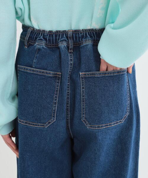 DRESKIP（ドレスキップ）の「後ろウエストゴムが楽 大人のタックワイド デニムパンツ（デニムパンツ・レディース・ライトブルー/ブルー系その他・01/02/03/04）」の16枚目の写真