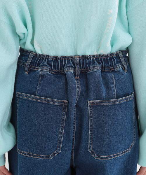 DRESKIP（ドレスキップ）の「後ろウエストゴムが楽 大人のタックワイド デニムパンツ（デニムパンツ・レディース・ライトブルー/ブルー系その他・01/02/03/04）」の17枚目の写真
