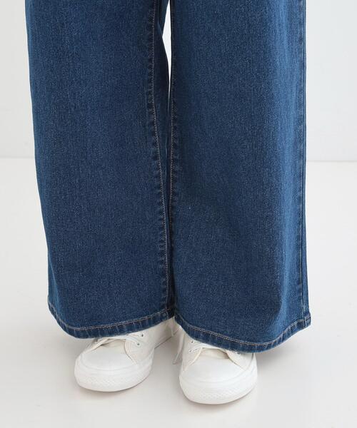 DRESKIP（ドレスキップ）の「後ろウエストゴムが楽 大人のタックワイド デニムパンツ（デニムパンツ・レディース・ライトブルー/ブルー系その他・01/02/03/04）」の18枚目の写真