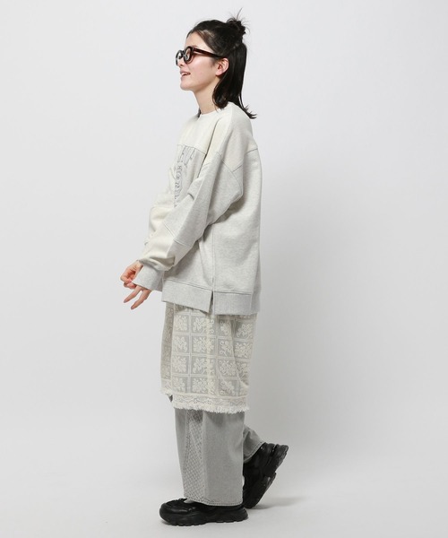 niko and...(ニコアンド)の「レースレイヤリングパンツ(その他パンツ・レディース・アイボリー・FREE)」の3枚目の写真