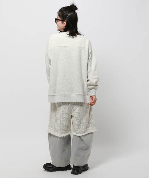 niko and...(ニコアンド)の「レースレイヤリングパンツ(その他パンツ・レディース・アイボリー・FREE)」の4枚目の写真