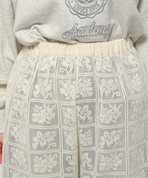 niko and...(ニコアンド)の「レースレイヤリングパンツ(その他パンツ・レディース・アイボリー・FREE)」の9枚目の写真