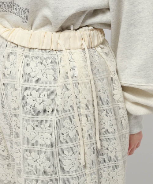 niko and...(ニコアンド)の「レースレイヤリングパンツ(その他パンツ・レディース・アイボリー・FREE)」の10枚目の写真
