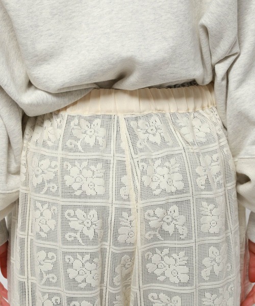 niko and...(ニコアンド)の「レースレイヤリングパンツ(その他パンツ・レディース・アイボリー・FREE)」の11枚目の写真