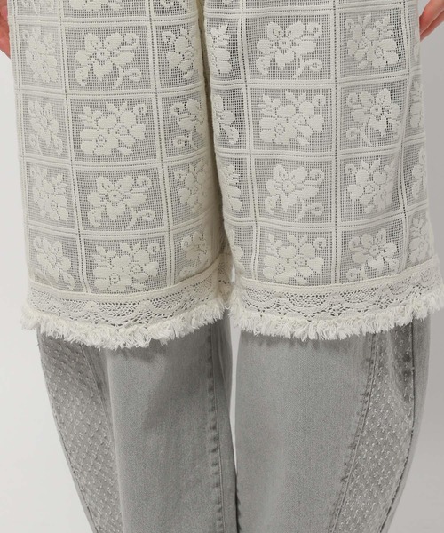 niko and...(ニコアンド)の「レースレイヤリングパンツ(その他パンツ・レディース・アイボリー・FREE)」の12枚目の写真