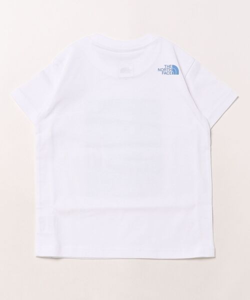 THE NORTH FACE(ザノースフェイス)の「THE NORTH FACE/ザ・ノース・フェイス T S/S SHIRETOKO T キッズ Tシャツ NTT32534ST(Tシャツ/カットソー・キッズ・ホワイト/ダークグリーン・110cm/120cm/100cm)」の3枚目の写真