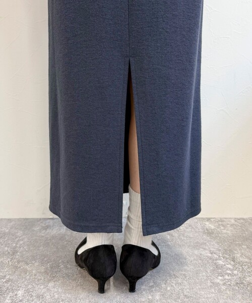 fredy emue（フレディエミュ）の「ブークレ―ナロースカート（スカート・レディース・ブラック/ネイビー・36/38）」の21枚目の写真