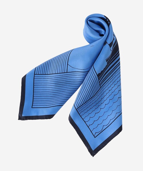 MACKINTOSH LONDON（マッキントッシュ ロンドン）の「マリンスクエアスカーフ（ストール/ショール・レディース・ベージュ/ブルー系その他4・FREE）」の8枚目の写真