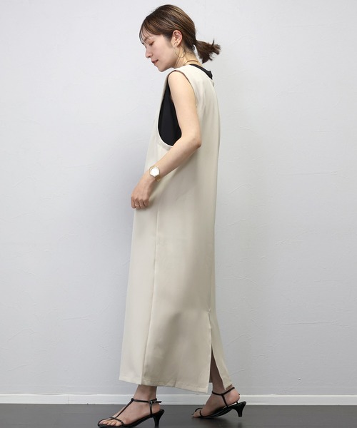 ANEW✖️ワンピース・靴下セット Chico ワンピース 「セットアップ」シアーレースベアキャミ＋