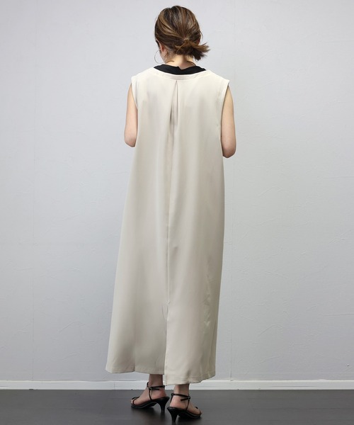 セール】ジョーゼット深Vネックワンピース（ワンピース