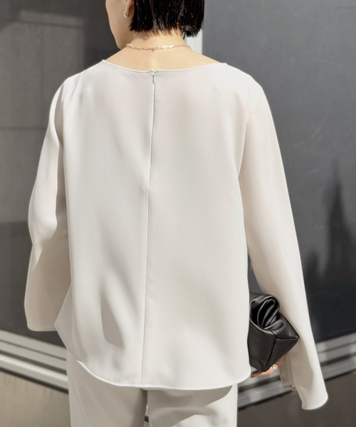 AP STUDIO（エーピーストゥディオ）の「*ソフィアジップスリーブブラウス（シャツ/ブラウス・レディース・ベージュ/ブラック・FREE）」の14枚目の写真