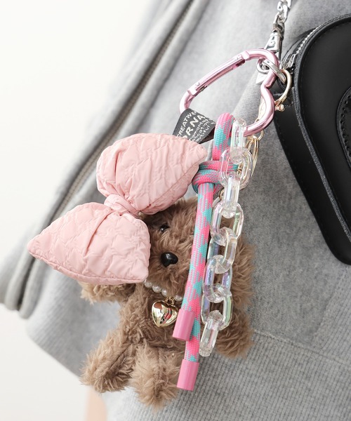 ROOPTOKYO(ループトウキョウ)の「ハート形カラビナ付き リボンチャームキーホルダー 夏物 夏服(キーホルダー・レディース・ゴールド/パープル/ピンク/ブルー/シルバー/ブラック・FREE)」の18枚目の写真