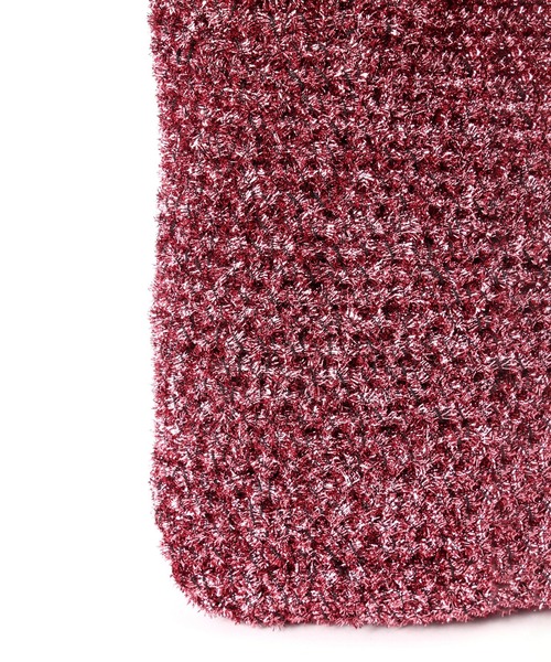 ROSE BUD（ローズバッド）の「ラメニットバッグ（ハンドバッグ・レディース・ピンク/シルバー・ONE SIZE）」の7枚目の写真