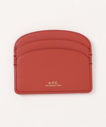 【送料関税込】A.P.C. Demi-Lune カードホルダー ブラウン ☆関税込☆A.P.C.☆Demi-Lune Mini Compact Wallet Nut Brown