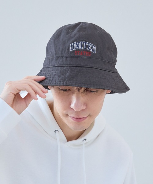 LAKOLE(ラコレ)の「ロゴ刺繍メトロハット / 287488(ハット・メンズ・ネイビー/ベージュ/チャコール・9)」の22枚目の写真