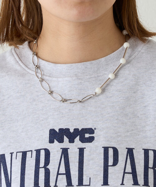 SHENERY（シーナリー）の「シェルポイントデザインチェーンネックレス（ネックレス・レディース・シルバー/ゴールド・FREE）」の4枚目の写真