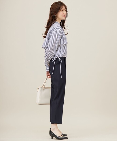 ANY SIS(エニィスィス)の「【UVカット・接触冷感・速乾】クロップトヨークハオリ シャツ(シャツ/ブラウス・レディース・スカイブルー系/ホワイト系/オレンジ系1/ネイビー系1・4)」の17枚目の写真