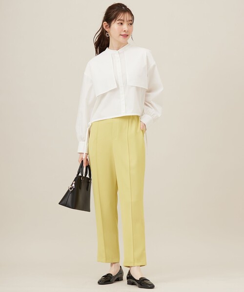 ANY SIS(エニィスィス)の「【UVカット・接触冷感・速乾】クロップトヨークハオリ シャツ(シャツ/ブラウス・レディース・スカイブルー系/ホワイト系/オレンジ系1/ネイビー系1・4)」の14枚目の写真