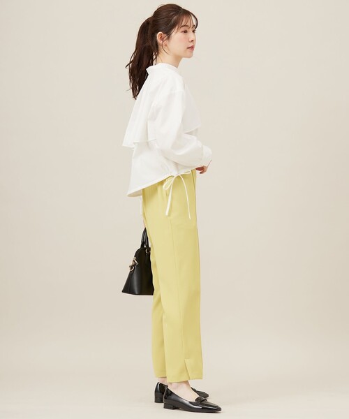 ANY SIS(エニィスィス)の「【UVカット・接触冷感・速乾】クロップトヨークハオリ シャツ(シャツ/ブラウス・レディース・スカイブルー系/ホワイト系/オレンジ系1/ネイビー系1・4)」の13枚目の写真