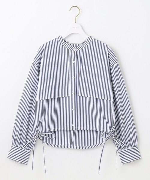 ANY SIS(エニィスィス)の「【UVカット・接触冷感・速乾】クロップトヨークハオリ シャツ(シャツ/ブラウス・レディース・スカイブルー系/ホワイト系/オレンジ系1/ネイビー系1・4)」の11枚目の写真