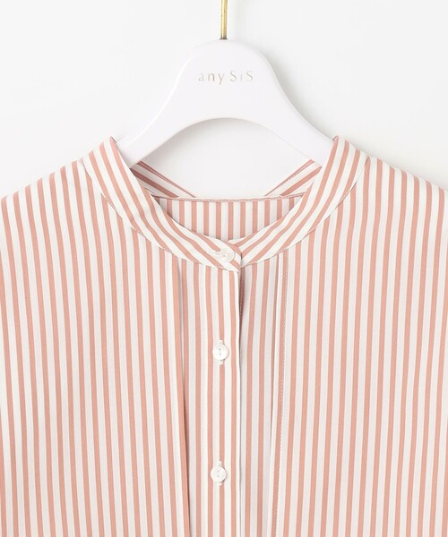 ANY SIS(エニィスィス)の「【UVカット・接触冷感・速乾】クロップトヨークハオリ シャツ(シャツ/ブラウス・レディース・スカイブルー系/ホワイト系/オレンジ系1/ネイビー系1・4)」の7枚目の写真