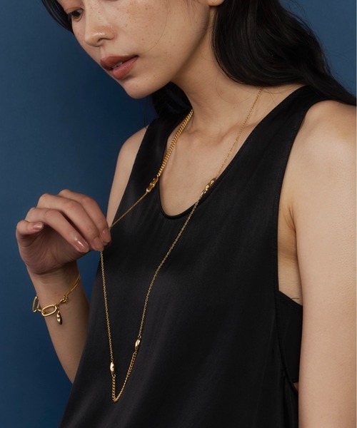 loni（ロニ）の「Nuance Stone Necklace（ネックレス・レディース・シルバー/ゴールド・FREE）」の9枚目の写真