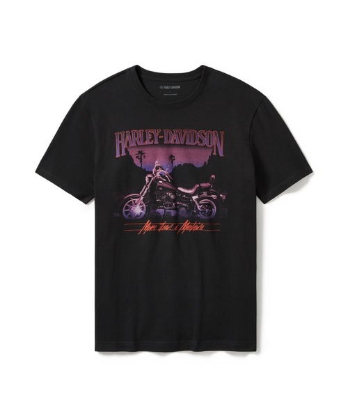 グラフィックが映える【Harley-Davidson】グラフィック Tシャツ ローライダー・サンダウン・グラフィックTシャツ（Tシャツ