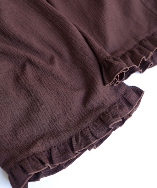 Crisp（クリスプ）の「フリルイージーパンツ（その他パンツ・レディース・グリーン/ベージュ/ブラウン/ダークブラウン・FREE）」の20枚目の写真