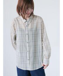 シアーチェックシャツ《2025spring catalog item》