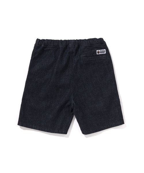 A BATHING APE（アベイシングエイプ）の「ONE POINT RELAXED FIT 13OZ DENIM SHORTS（デニムパンツ・メンズ・ライトインディゴブルー/インディゴブルー・X-LARGE/LARGE/MEDIUM/SMALL）」の3枚目の写真