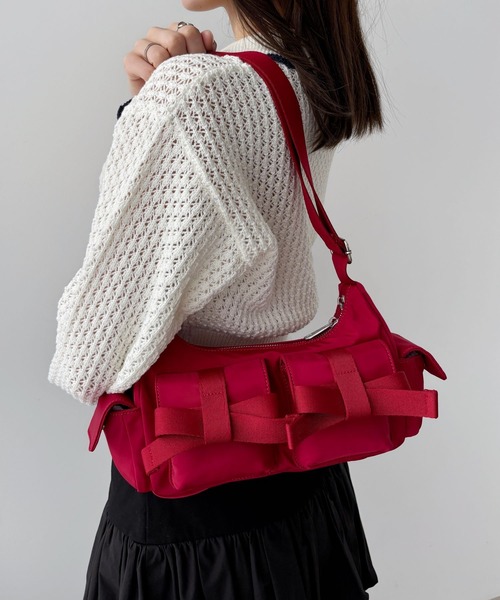 レッド＆ブラック Heather ショルダーバッグ 楽天市場】【SALE／10%OFF】リボンショルダーBAG Heather ヘザー