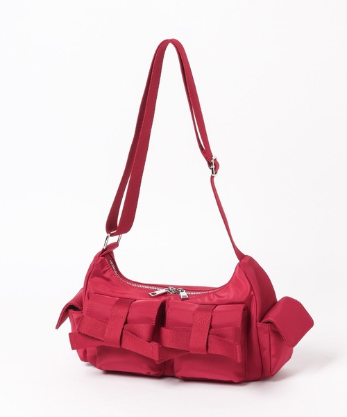Heather（ヘザー）の「ナイロンリボンショルダーBAG　327049（ショルダーバッグ・レディース・レッド/アイボリー/ブラック・ONE SIZE）」の6枚目の写真